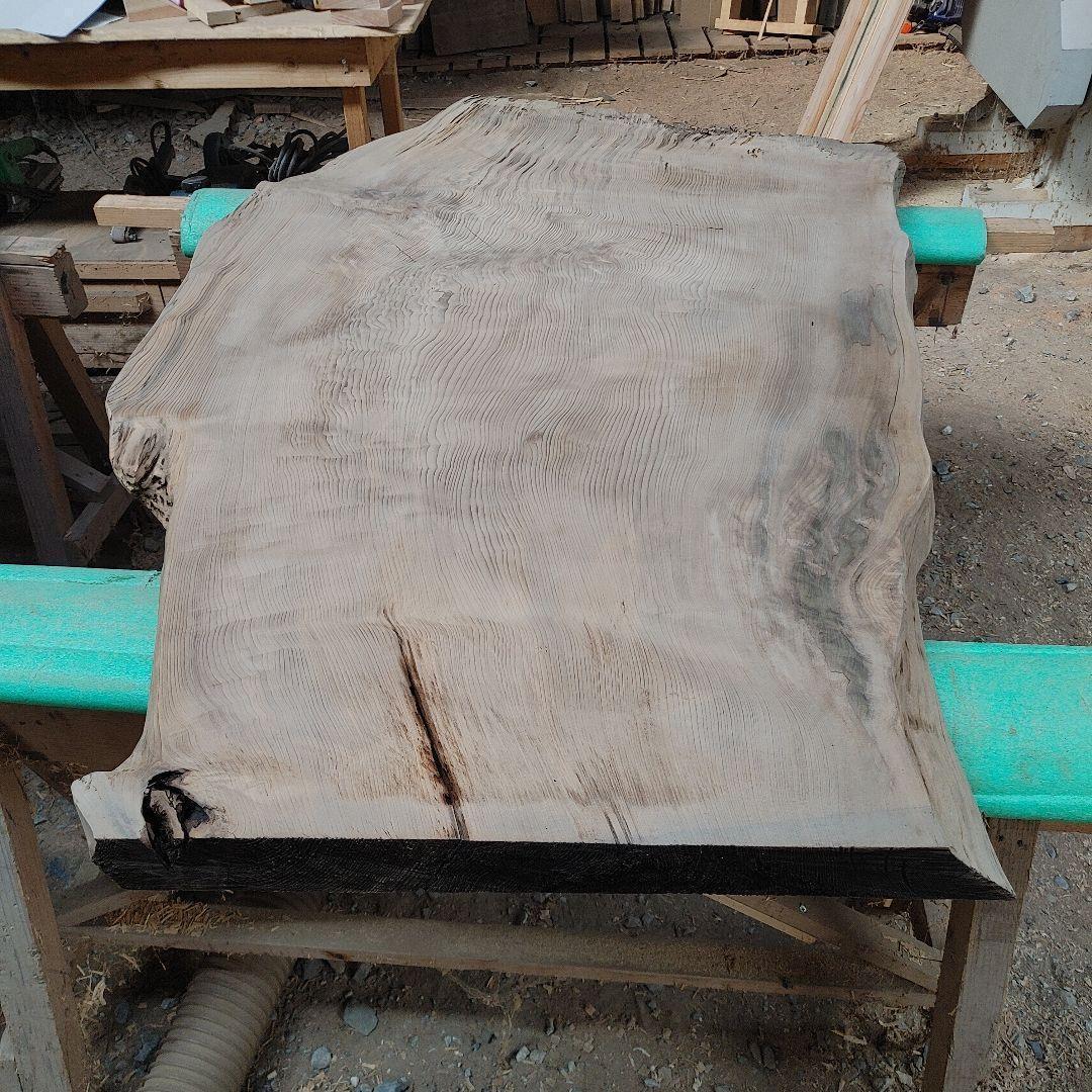 送料込み　神代杉　一枚板　無垢材　天板　テーブル　カウンター DIY番号80