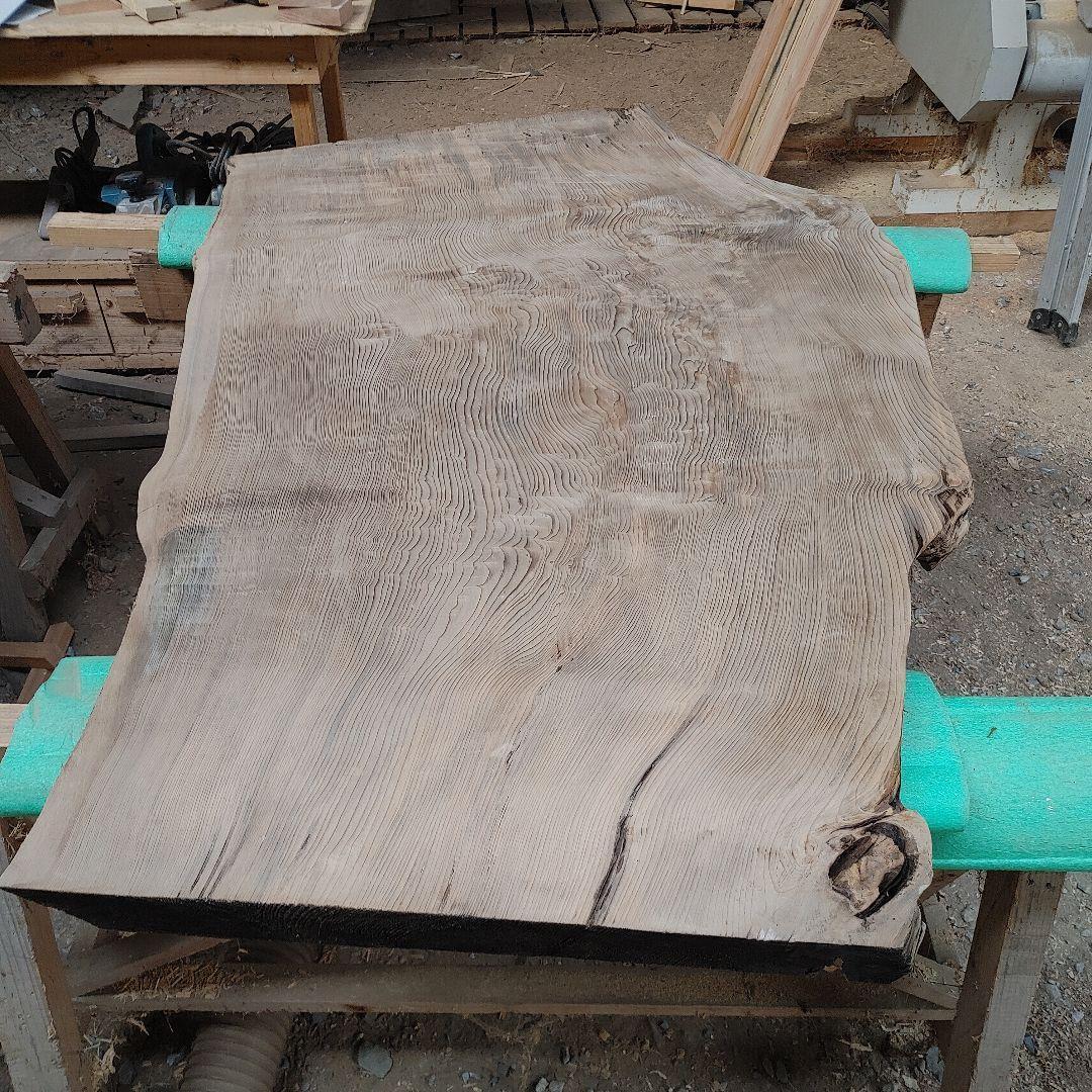 送料込み　神代杉　一枚板　無垢材　天板　テーブル　カウンター DIY番号80