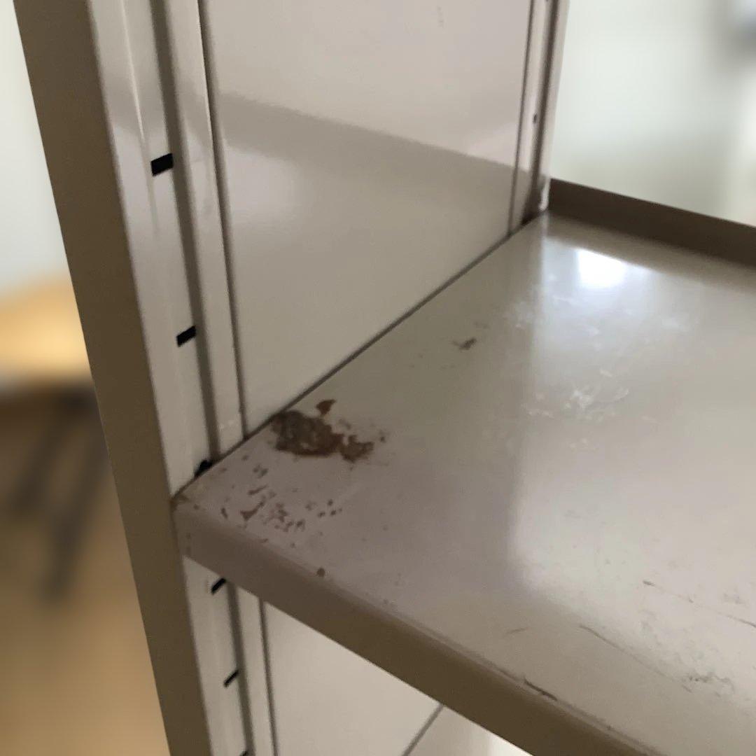 昭和レトロ　スチール製本棚　スチールラック　ヴィンテージ　アンティーク　時代物