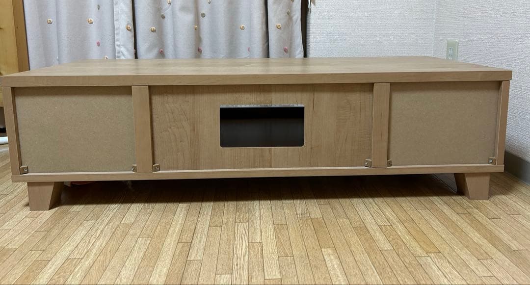 ナチュラルウッド テレビ台 引き出し付き