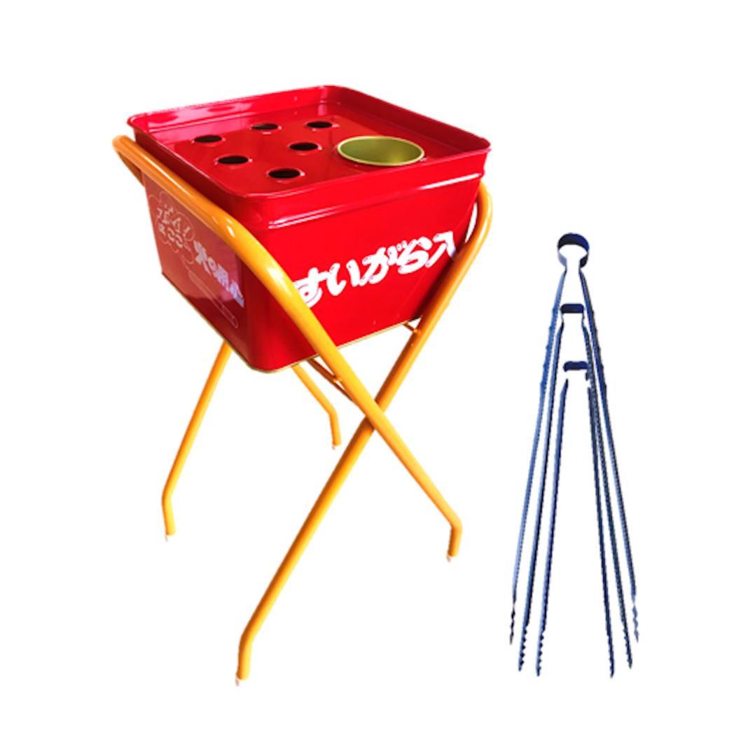 吸がら入れA5924ショート水缶&スタンド付つかみ鋏3種SNSP-01-03