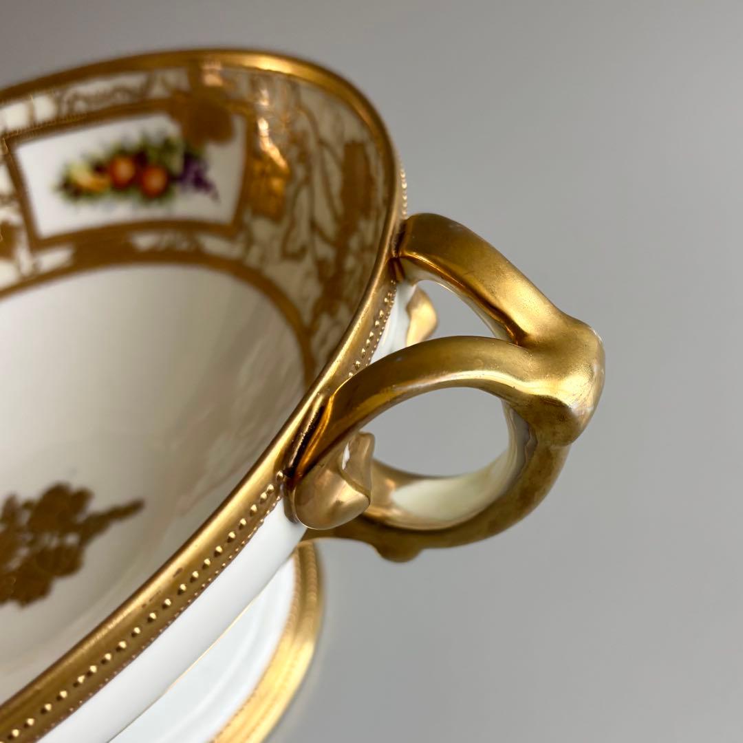 100年以上の時を閉じ込めた、 美しきオールドノリタケ　足付きコンポート【美品】