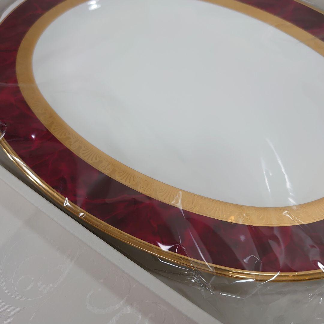 未使用◆Noritake ヘミングウェイ オーバルプレート 37×27cm