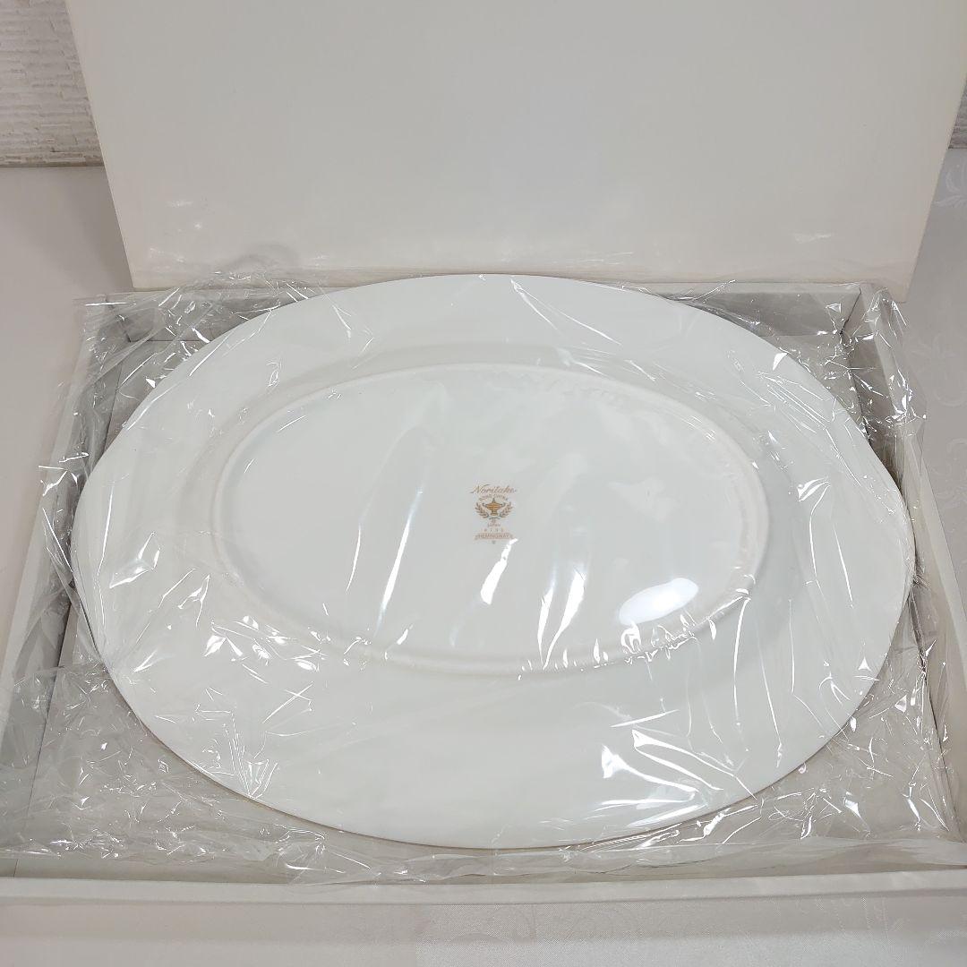 未使用◆Noritake ヘミングウェイ オーバルプレート 37×27cm