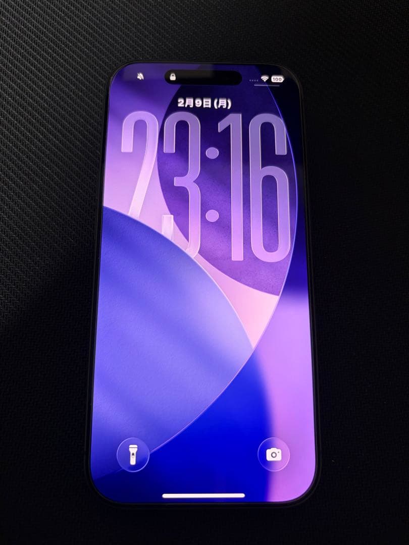 【美品】公式ストア品 SIMフリー iPhone17 256GB ブラック色