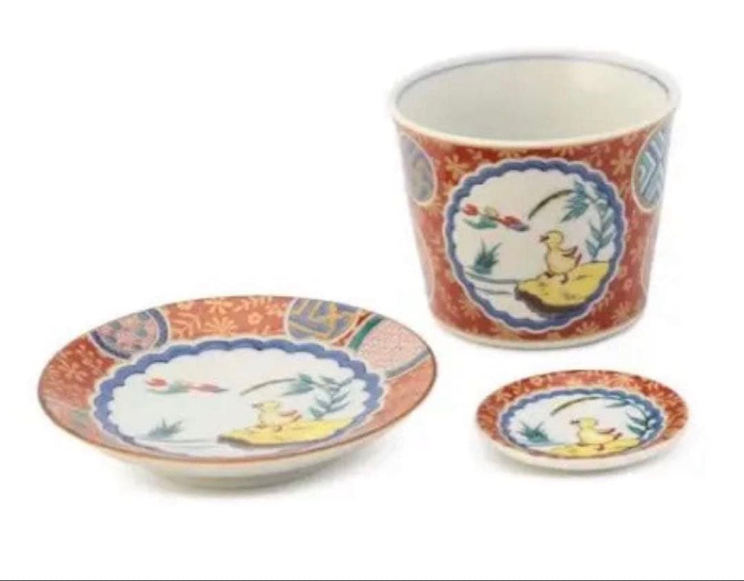 ２１日まで出品予定　九谷焼青郊窯 ×フェイラー 九谷焼 ハイジ 九谷焼食器セット