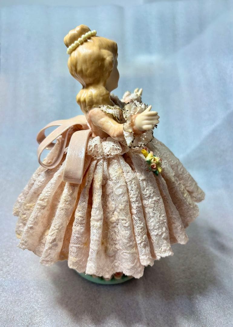 アンティーク陶器レースドール2体セット