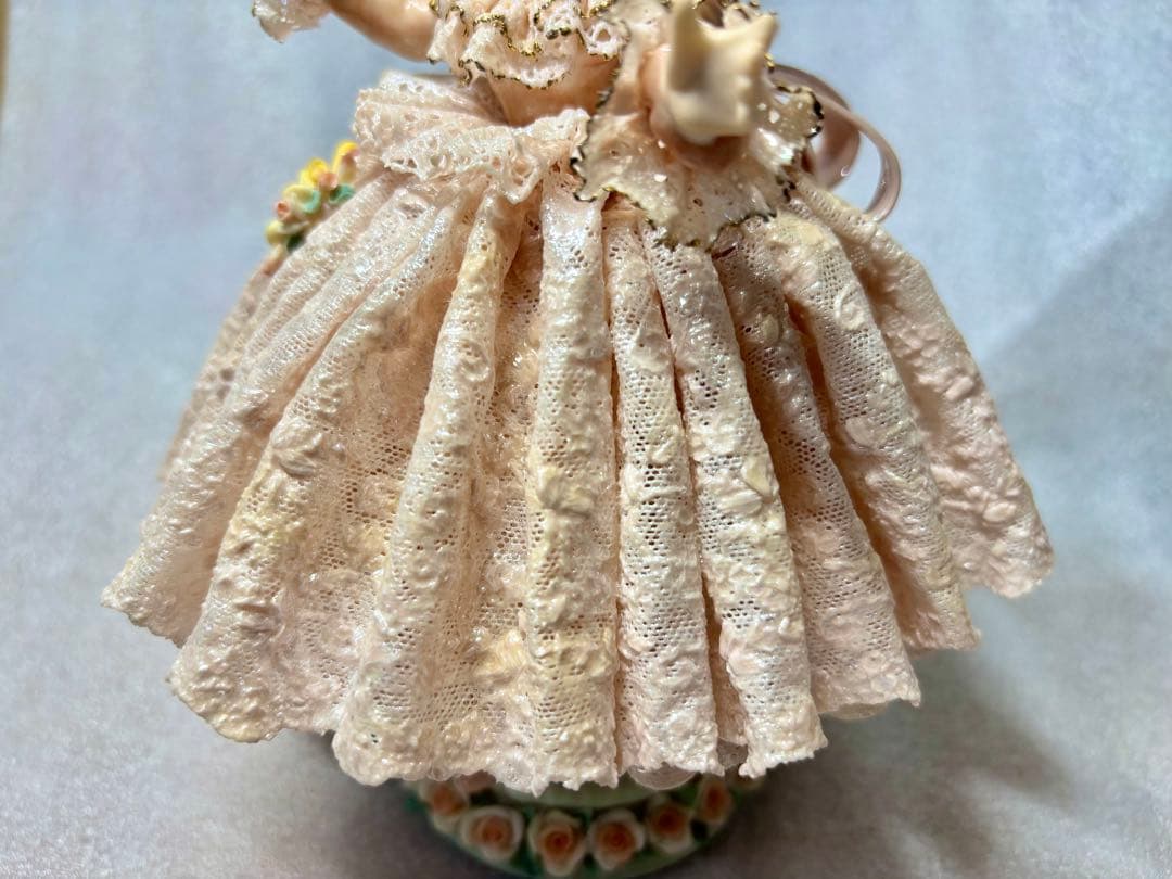 アンティーク陶器レースドール2体セット
