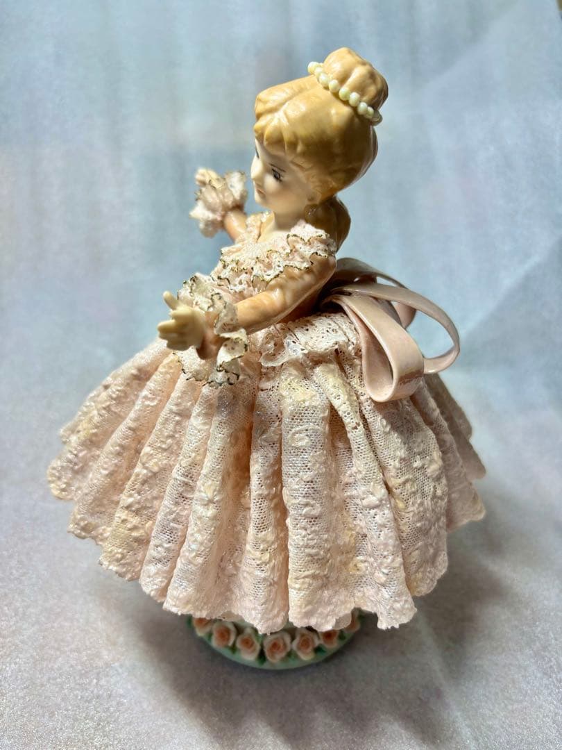 アンティーク陶器レースドール2体セット