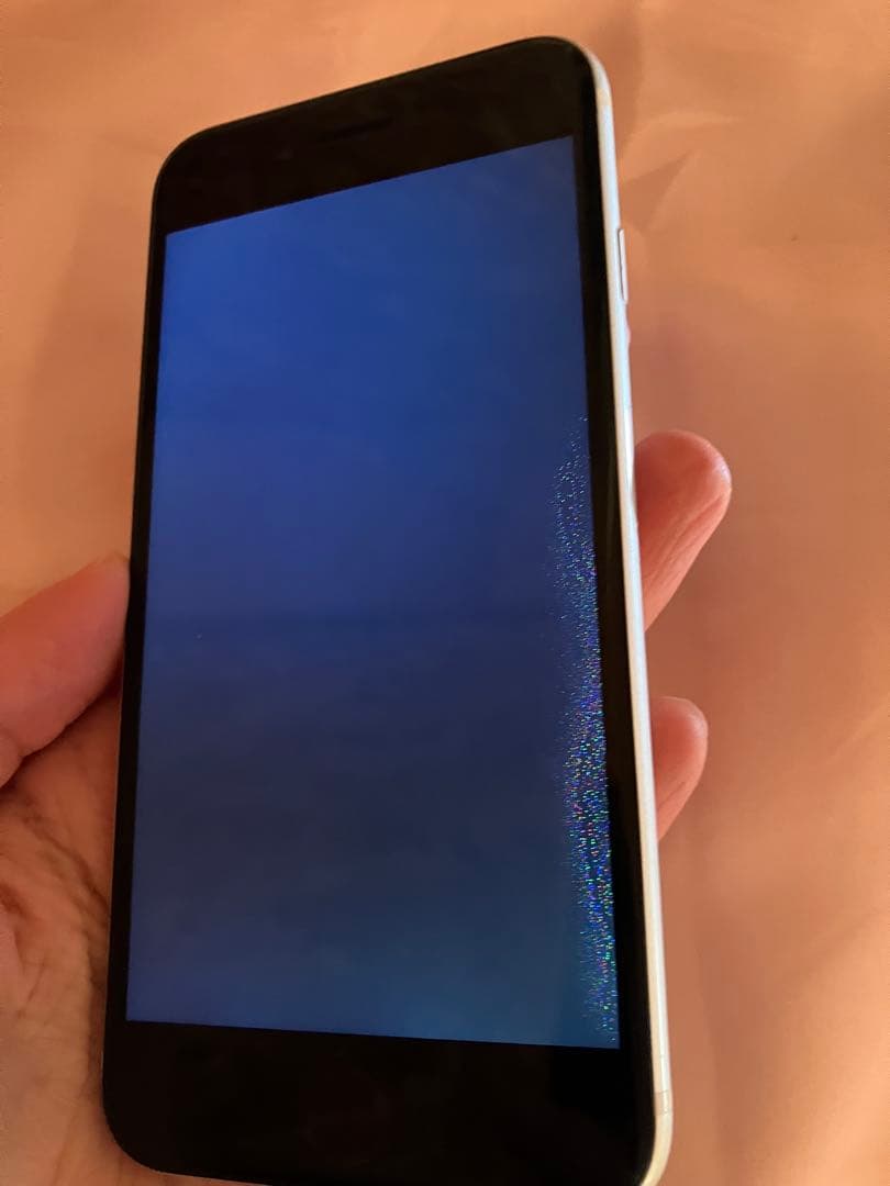 【ジャンク】iPhoneSE2 64GB 背面割れ　液晶不具合有