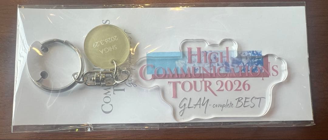 GLAY SHIGA 2026年ツアー記念キーホルダー