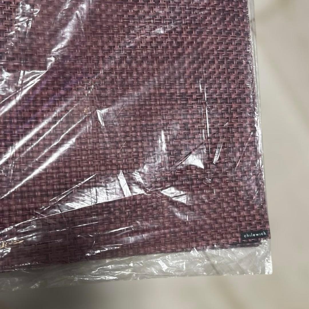 新品、未使用　Chilewich マット　ランチョンマット　4枚　ボルドー