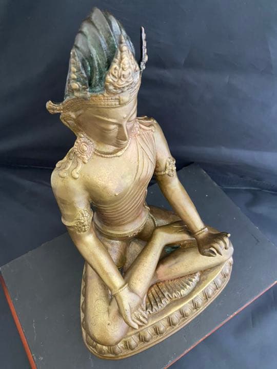 チベット 観音 菩薩 仏像 彫刻 置物 開運 風水 骨董 古美術 アンティーク