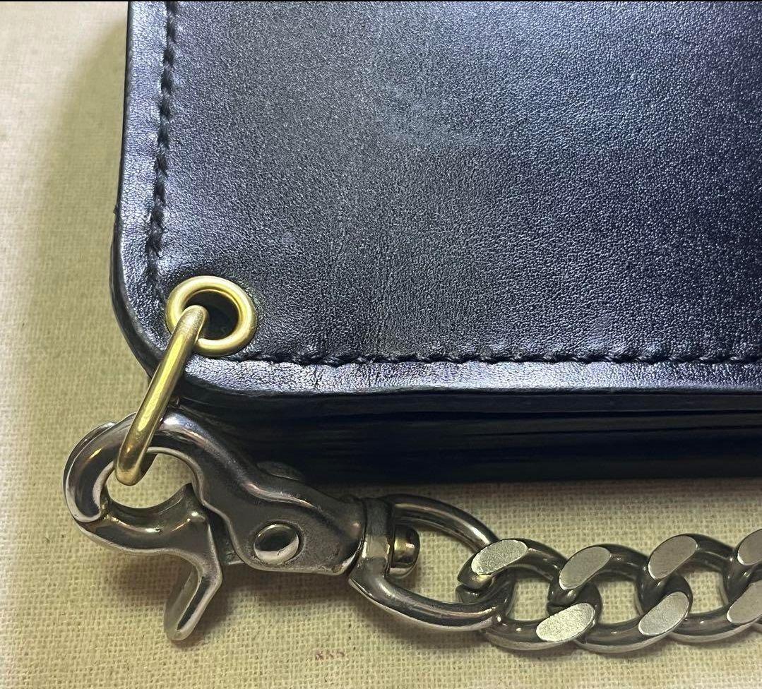 ミドルトラッカーウォレット 札入れ有 ハンドメイド 国産レザー