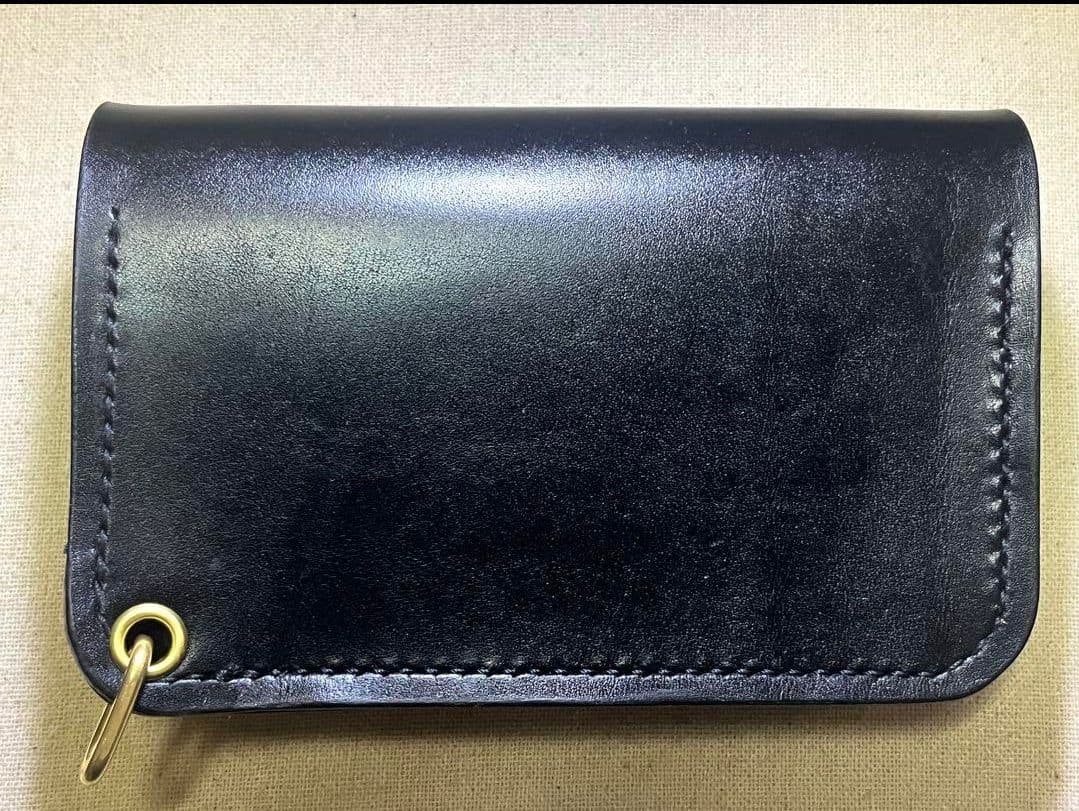 ミドルトラッカーウォレット 札入れ有 ハンドメイド 国産レザー