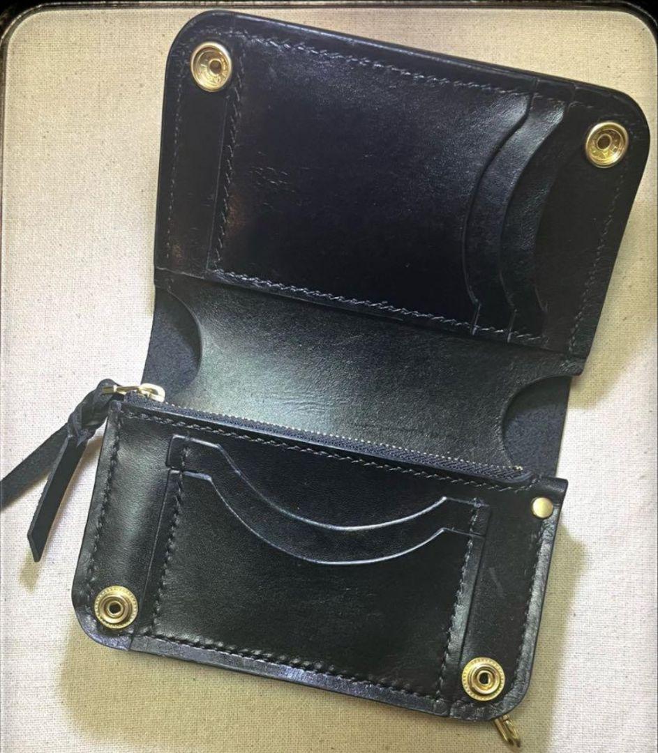 ミドルトラッカーウォレット 札入れ有 ハンドメイド 国産レザー