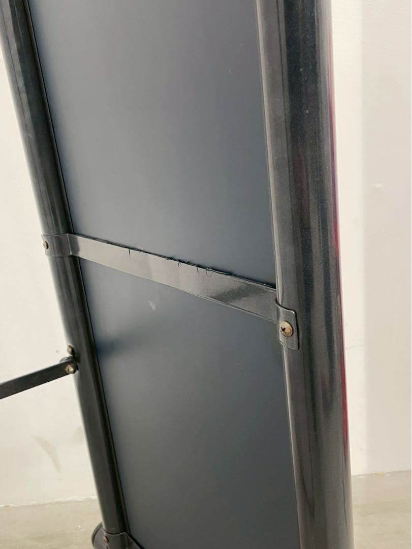 姿見 全身鏡 スタンドミラー アーチ型 ブラック モダン スタイリッシュ 什器