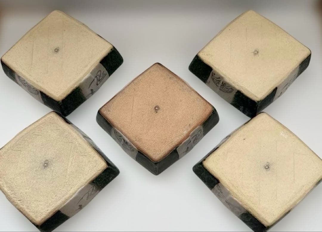 ⭐︎市松 小鉢 5個 陶器　希少