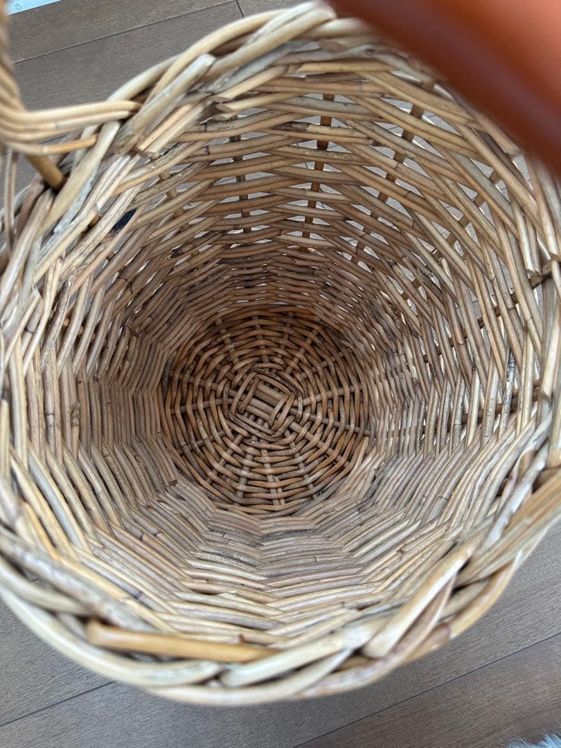 AROROG /アラログ カゴバッグ バスケット持ち手レザー☆ファーおまけ☆