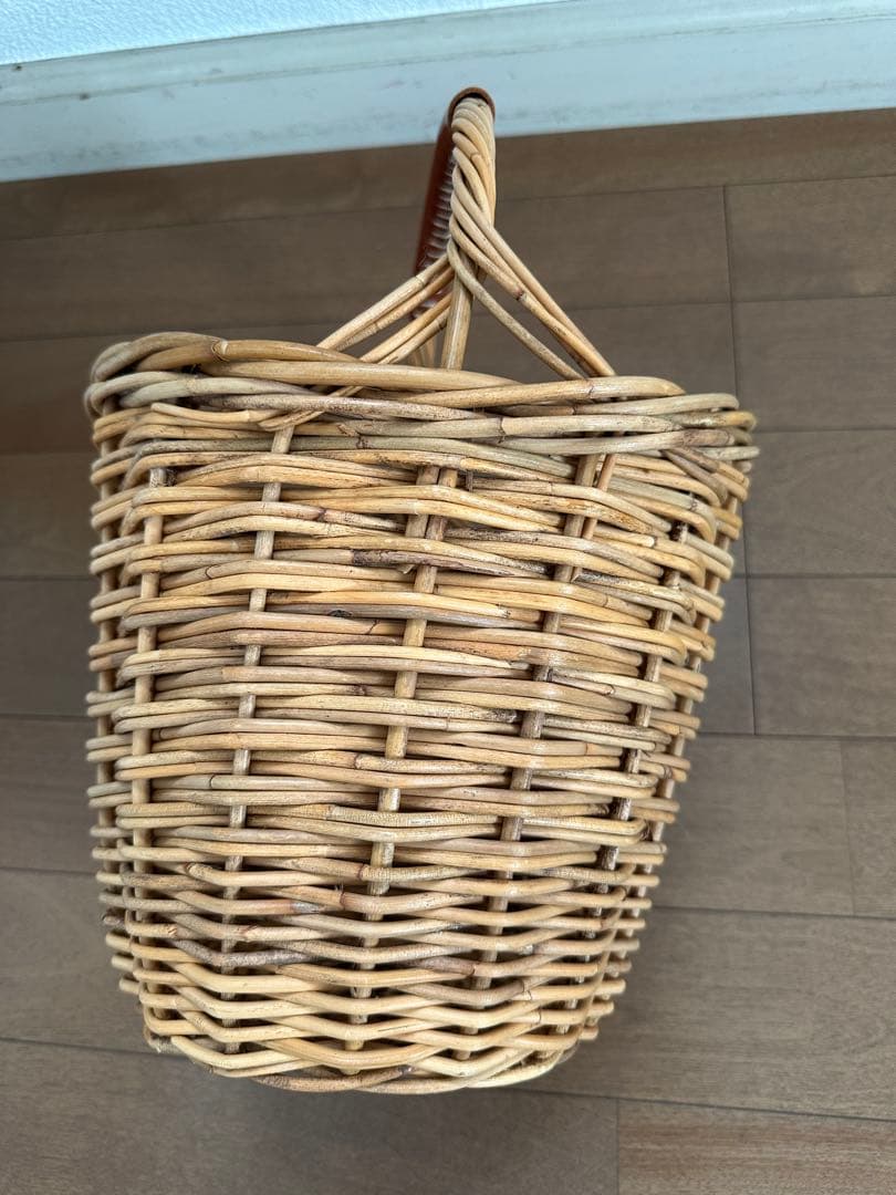 AROROG /アラログ カゴバッグ バスケット持ち手レザー☆ファーおまけ☆