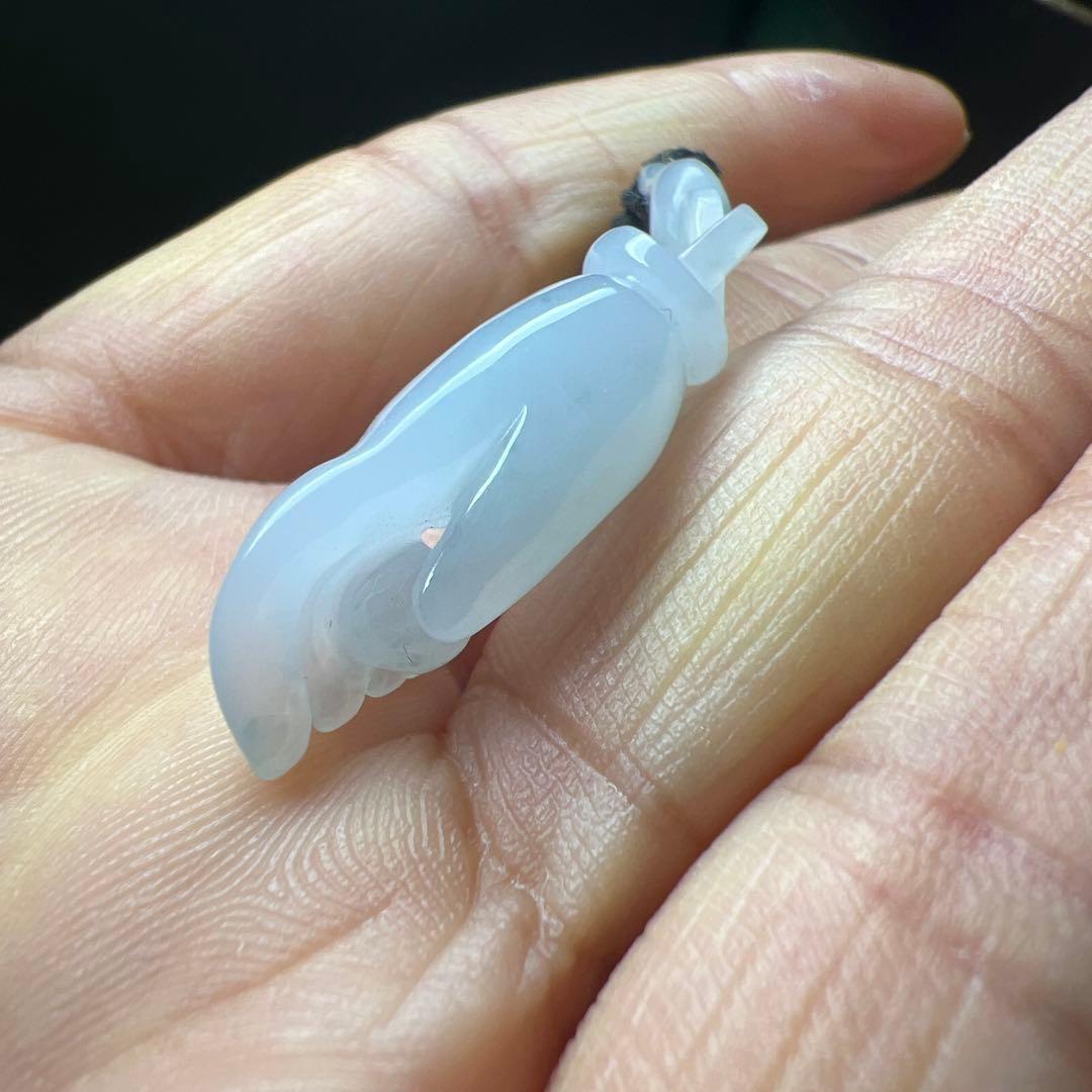 本翡翠、氷種、花柄レア、精工護主ネックレス