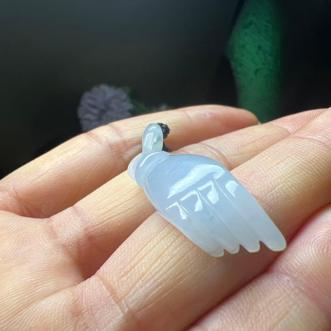 本翡翠、氷種、花柄レア、精工護主ネックレス