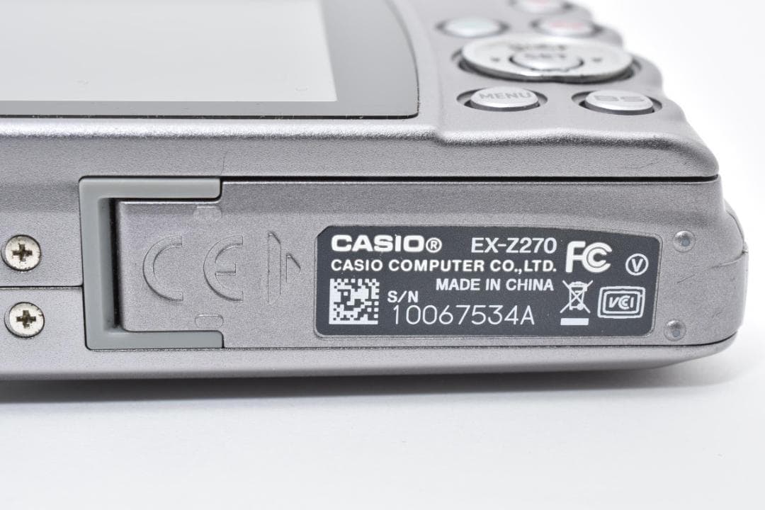 【み・美品】 カシオ　CASIO EXILIM EX-Z270 グレー