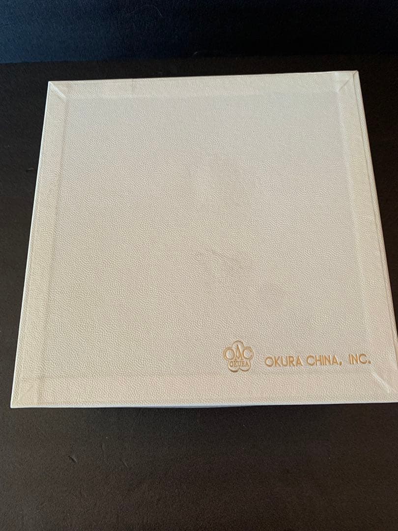 希少品　大倉陶園　花園　プレミアムブルー　ケーキ皿　6枚セット