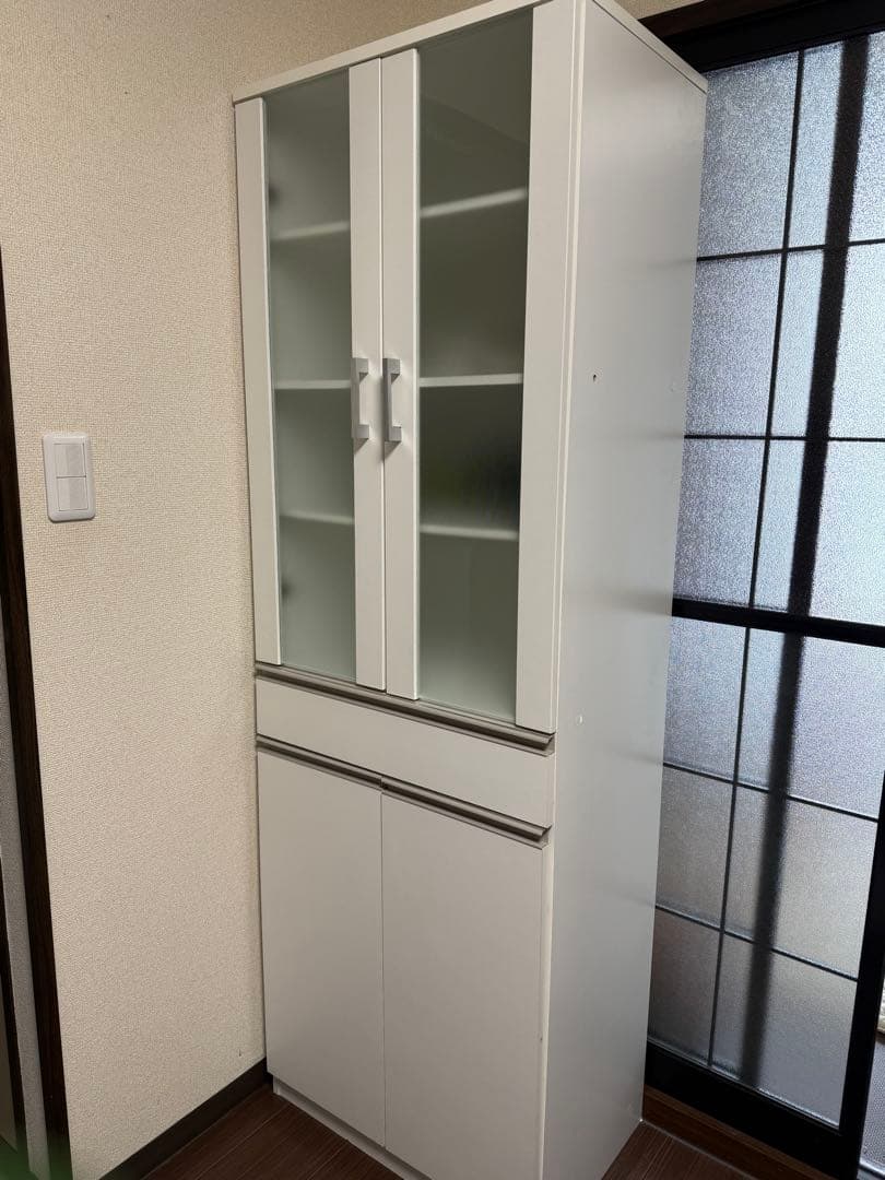 最終値下げ！ニトリ★食器棚★ホワイト★引取り可★3/15まで