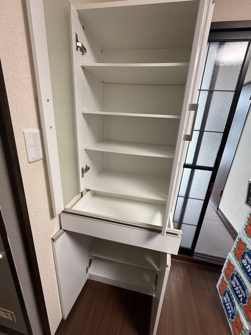 最終値下げ！ニトリ★食器棚★ホワイト★引取り可★3/15まで