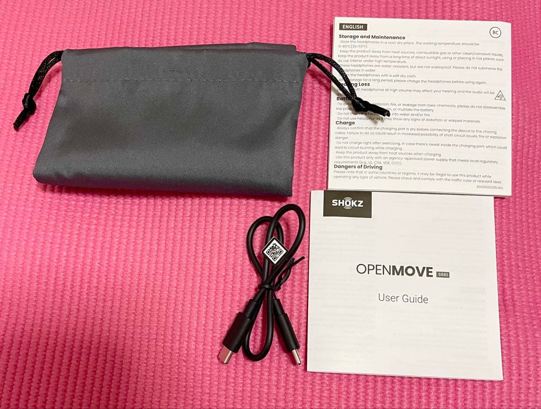 SHOKZ OPENMOVE 骨伝導イヤホン Bluetooth