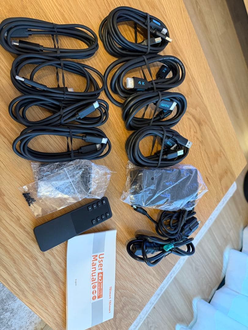 TESmart KVMスイッチ USB-C+HDMI 4入力2出力