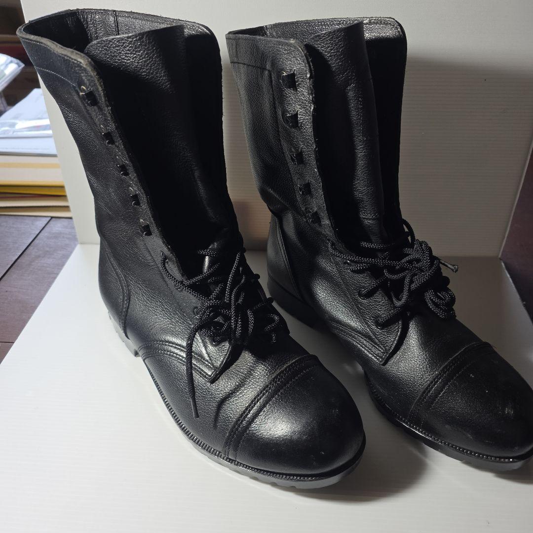 ミリタリーブーツ 黒 レザー ハイカット27cm