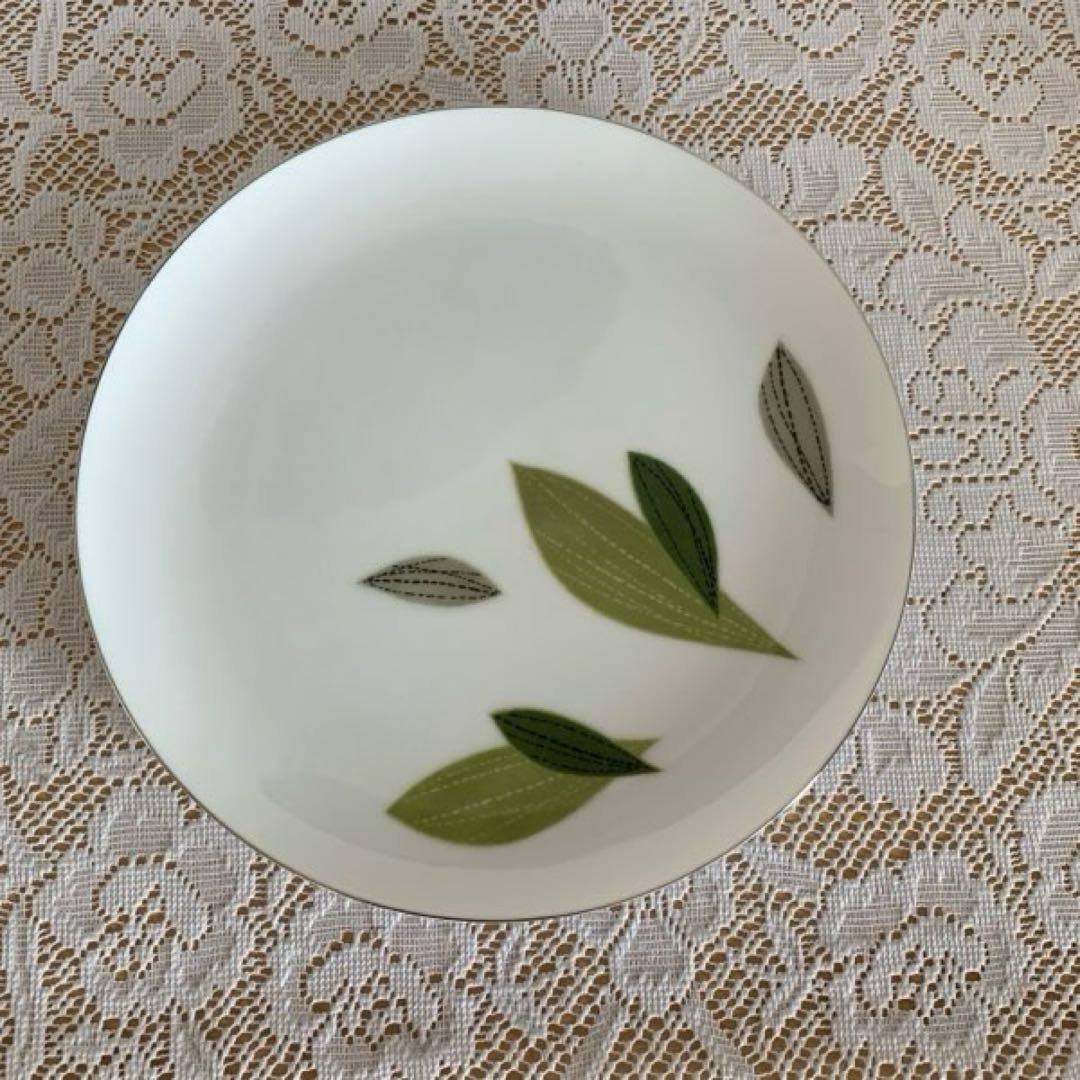 レトロ Narumi China 6点 葉っぱ柄 ナチュラル