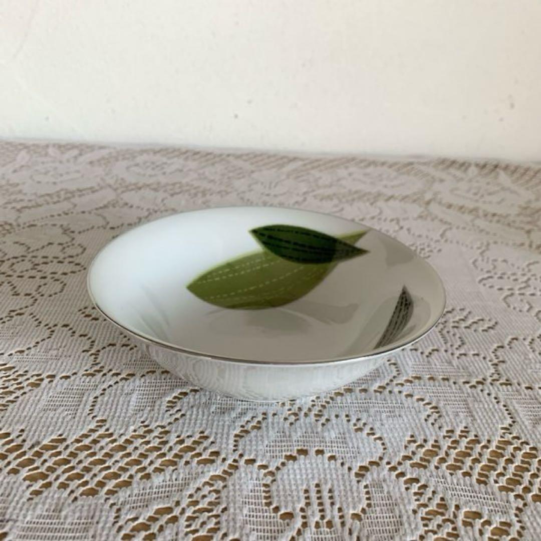 レトロ Narumi China 6点 葉っぱ柄 ナチュラル