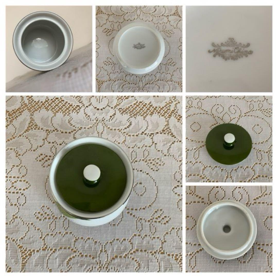 レトロ Narumi China 6点 葉っぱ柄 ナチュラル