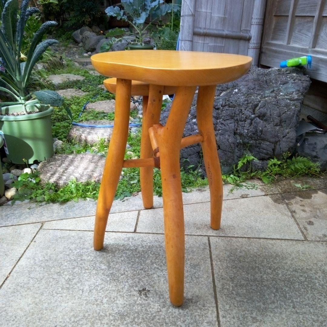 自然木の机　家具　ハンドメイド　木の温もり　手作り　つくえ　天然木　自然木　レア