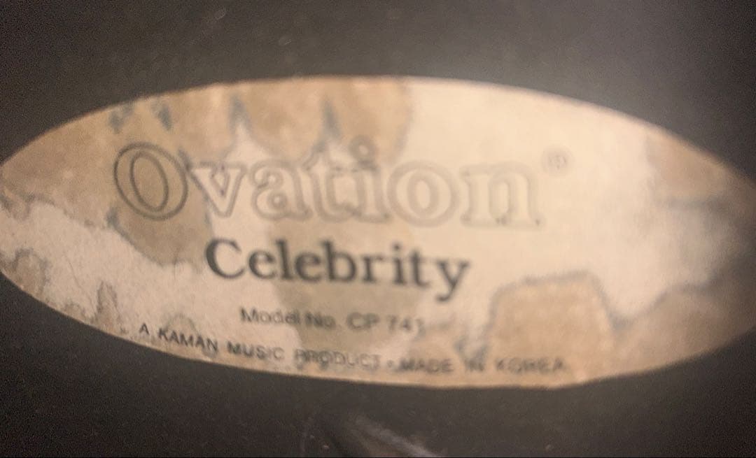 Ovation アコースティックギター グリーン