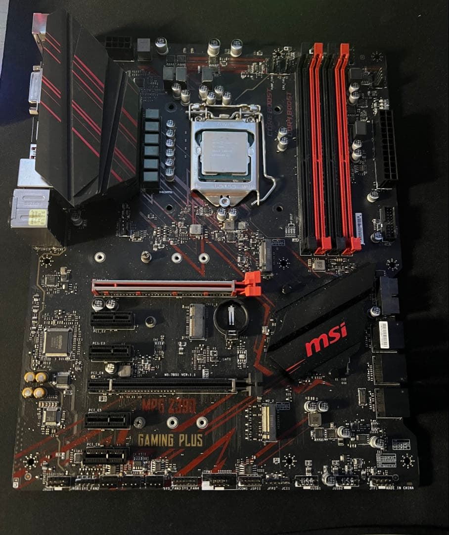 ジャンクMSIマザーボード＋Intel Core i9 9900k