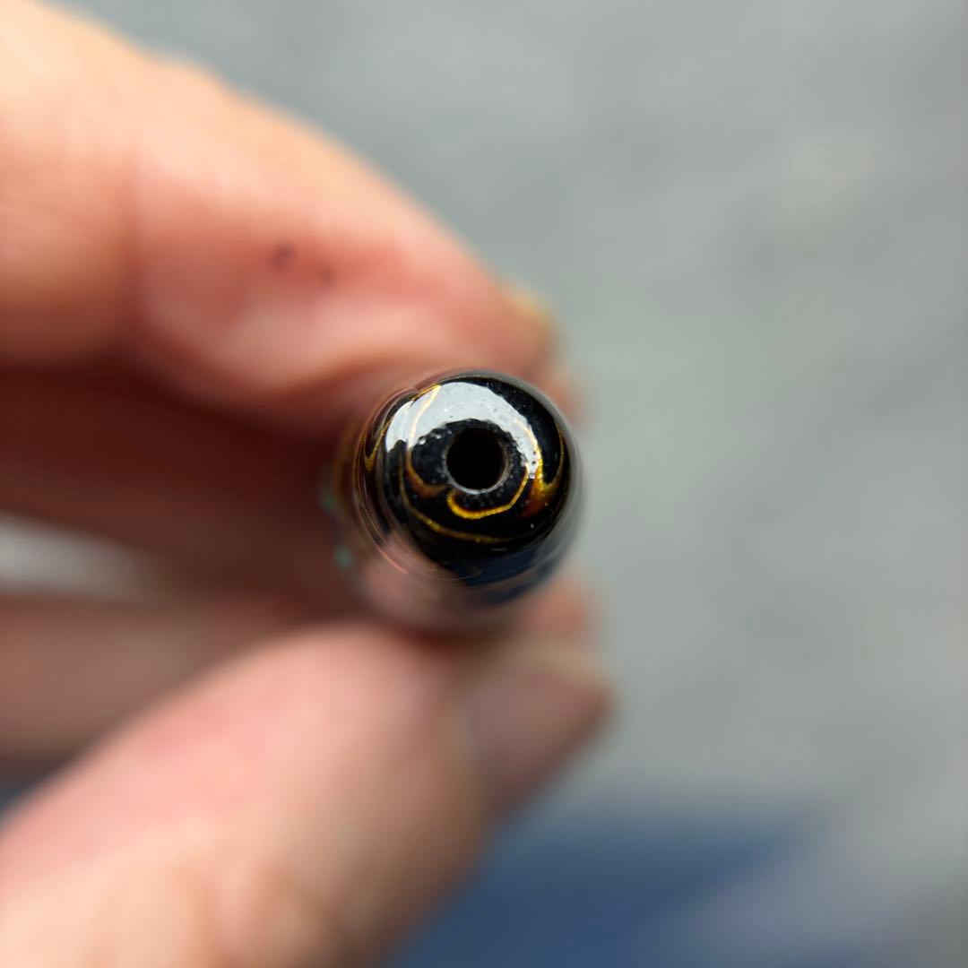 オパール螺鈿銅線宝瓶天珠　2-157