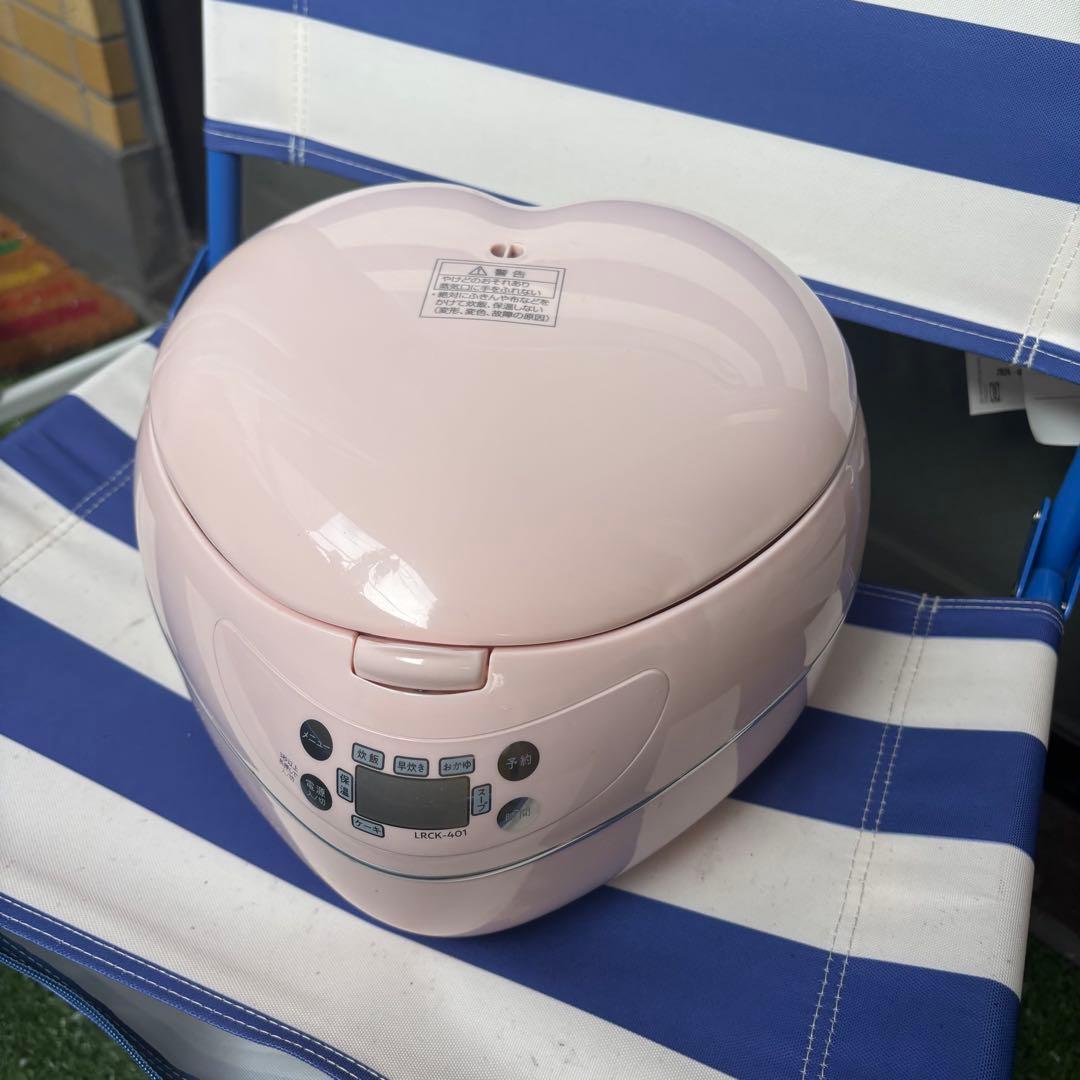 ハート型デジタル炊飯器 ピンク