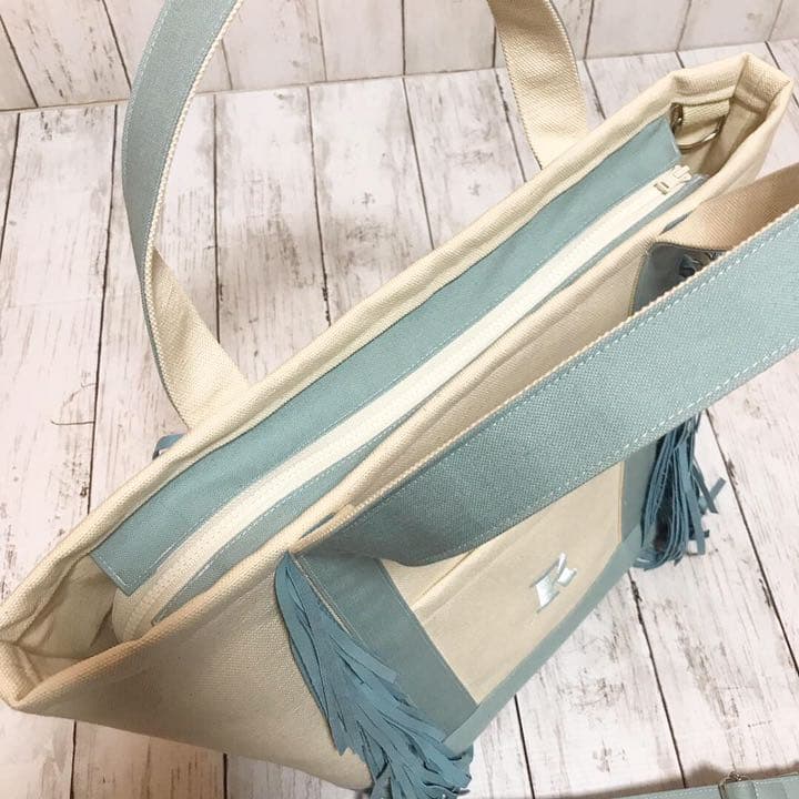 オーダー受付中.*・゜ フリンジトート ミニトート トートバッグ ハンドメイド