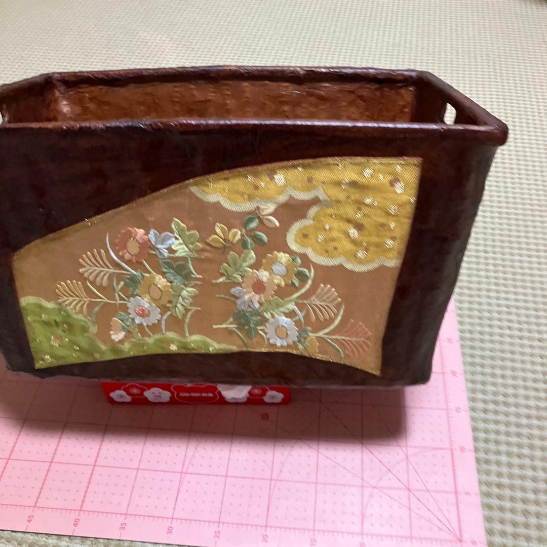 一閑張り　便利カゴ？　大