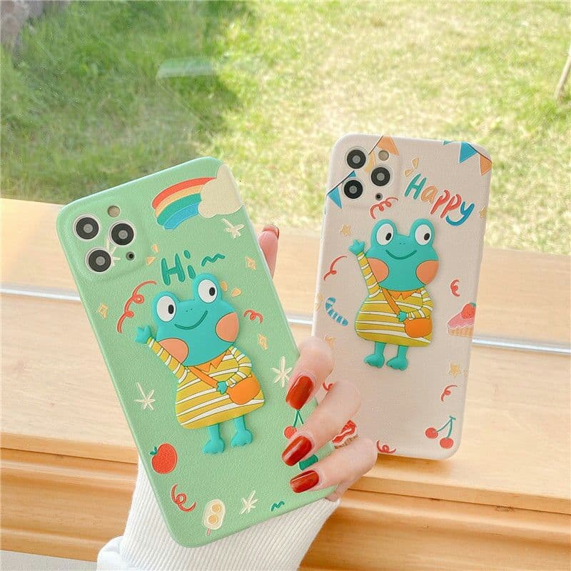 [iPhone12ハンドケースアニメiPhone12pro立体公仔11prom