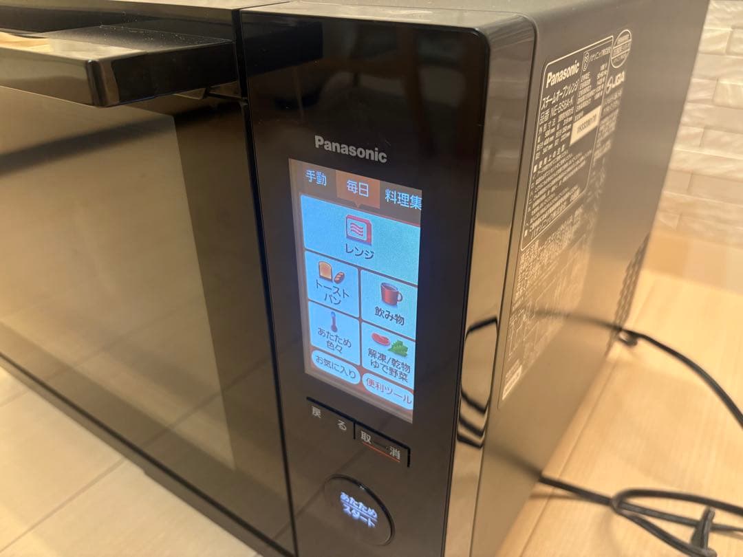 【美品】Panasonic スチームオーブンレンジ NE-BS6A-K