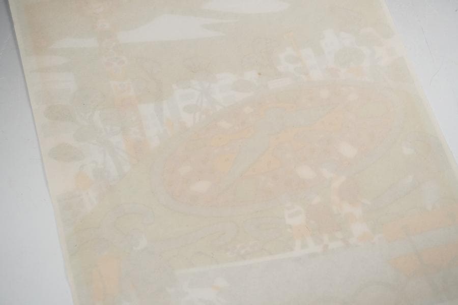 版画家 川西英 兵庫百景 花時計 額入り 額装 版画