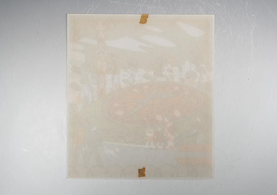 版画家 川西英 兵庫百景 花時計 額入り 額装 版画