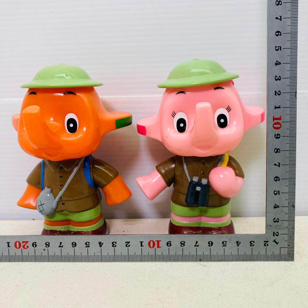 【２種セット】佐藤製薬　サトちゃん　サトコちゃん　探検隊　貯金箱　フィギュア