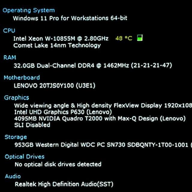2021《ほぼ未使用級》超ハイスペックモバイルワークステーション！Lenovo