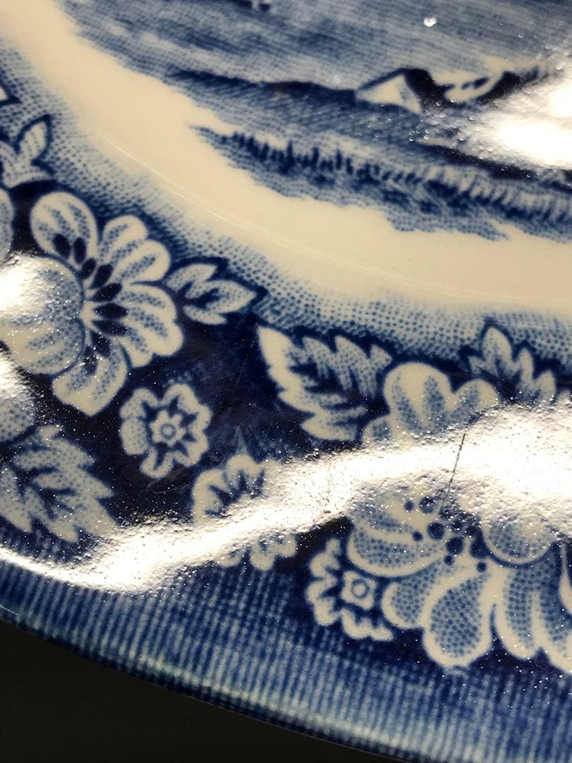 【VINTAGE】LIBERTY BLUE リバティーブルー　プレート　8P